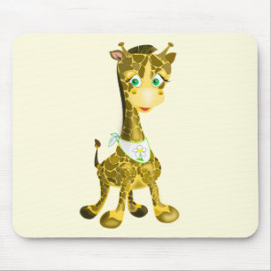 Cute Baby Giraffe Mouse Mat