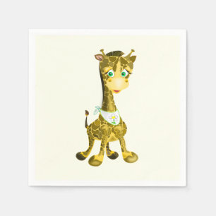 Cute Baby Giraffe Napkin