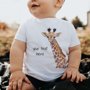 Cute Baby Giraffe Personalized  T-Shirt