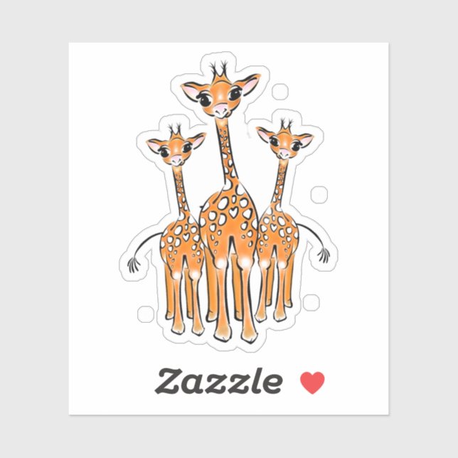 Cute Baby Giraffe, safari animals  (Sheet)