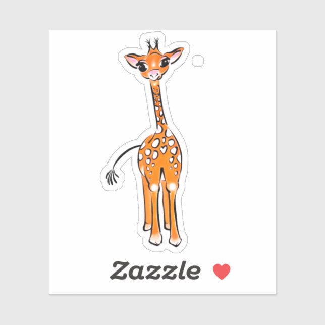 Cute Baby Giraffe, safari animals  (Sheet)