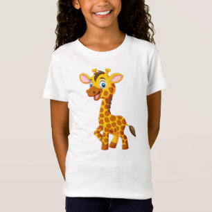 Cute Baby Giraffe Smiling Cartoon-35280 T-Shirt