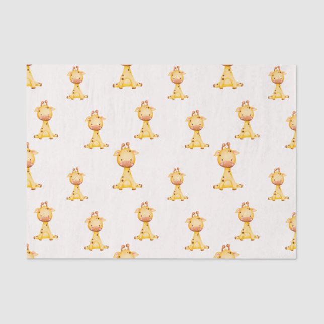 Cute baby giraffe tissue paper (Front)