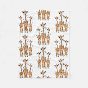 Cute Baby Giraffes, safari animals Fleece Blanket