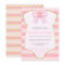 Cute Baby Girl Blush Pink Bow & Gold Baby Shower