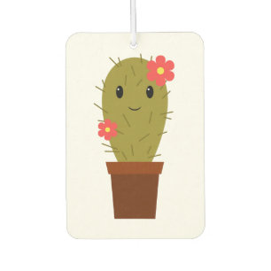 Cute baby girl cactus car air freshener