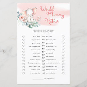 Cute baby Girl Elephant Would Mummy Rather