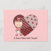 Cute Baby Girl Horse Pony Western Thank You