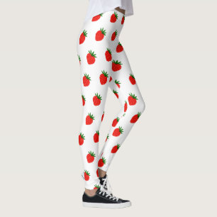 Cute Baby Girl Red Strawberry Lovers Leggings