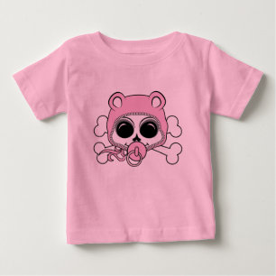 Cute Baby Girl Skull T-Shirt