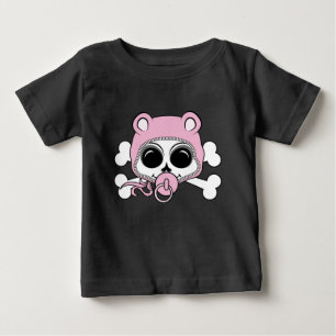 Cute Baby Girl Skull T-Shirt