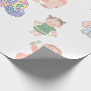 Cute Baby Girl Wallpaper – Adorable & Aesthetic  Wrapping Paper