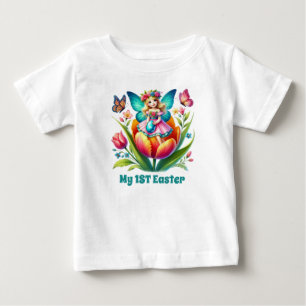 Cute baby girls fairy first Easter T-Shirt