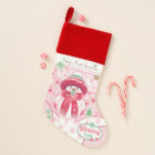 Cute Baby Girls First Christmas Stocking