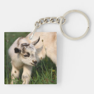 Cute Baby Goat Key Ring