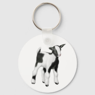 Cute Baby Goat Keychain