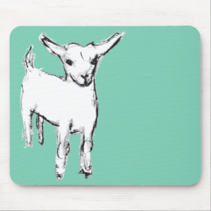 Cute Baby Goat Mousepad
