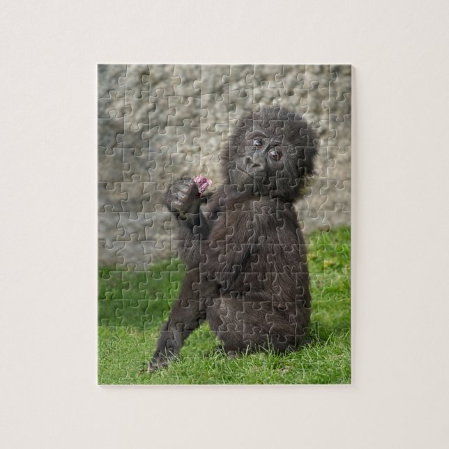 Cute Baby Gorilla Jigsaw Puzzle (Vertical)