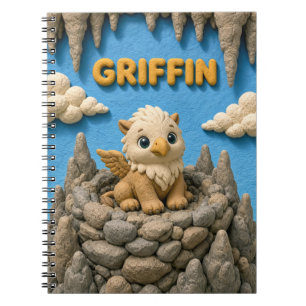 Cute Baby Griffin, Mythical Notebook