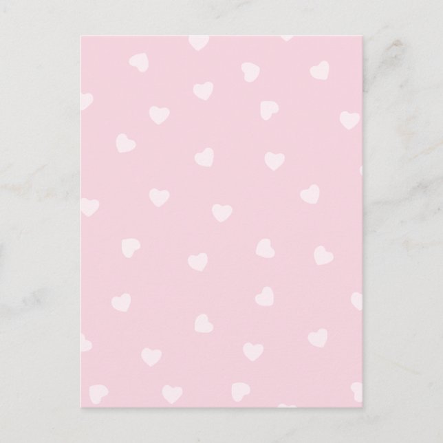 Cute baby heart holiday postcard (Front)