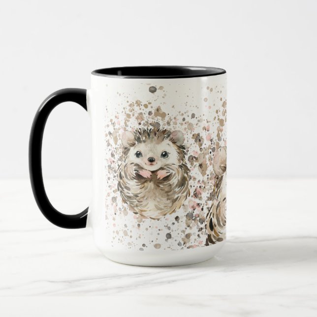 Cute Baby Hedgehog  Mug (Left)
