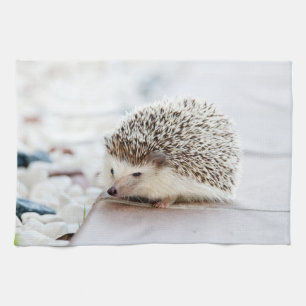 Cute Baby Hedgehog Tea Towel