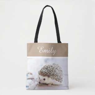 Cute Baby Hedgehog Tote Bag