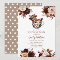 Cute Baby Highland Cow | Birthday Tea Party