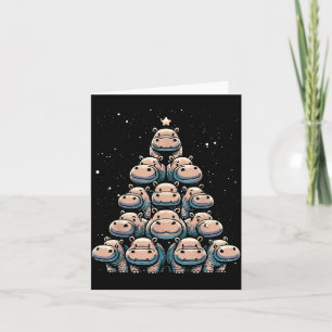 Cute Baby Hip Christmas Tree Hiptamus Christmas Card