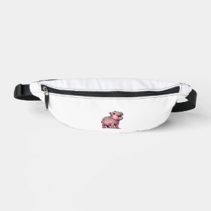 Cute Baby Hippo Moo Deng - Fun and Playful Moo-Den Bum Bags
