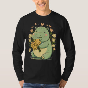 Cute Baby Hippo on Hippopotamus Children and Hippo T-Shirt