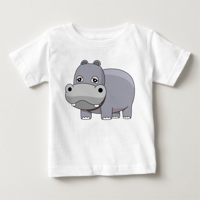 Cute Baby Hippo T-Shirt (Front)