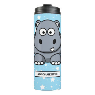 Cute Baby Hippo Thermal Tumbler