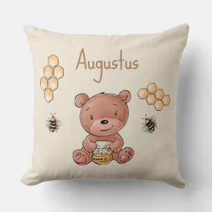 Cute Baby Honey Bear Cub Cushion