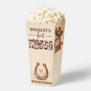 Cute baby horse first rodeo little cowboy birthday favour box