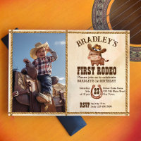 Cute baby horse first rodeo photo birthday 