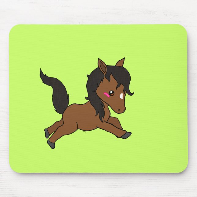 Cute baby Horse Mouse Mat (Front)