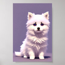 Cute Baby Husky Puppy for Kids (dog) | 2:3 Poster