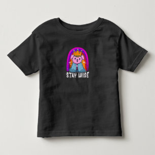 Cute Baby Illustration With rainbow kids Toddler T-Shirt