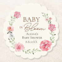 Cute Baby in Bloom Baby shower Custom
