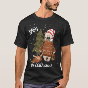 Cute Baby Its Cold Outside Bear And Fox T Shirt