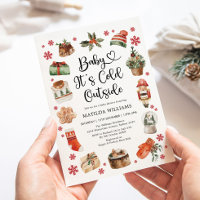 Cute Baby Its Cold Outside Christmas Baby Shower