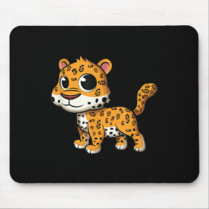 Cute Baby Jaguar - Jungle Animal Cat Lover Tee Mouse Mat