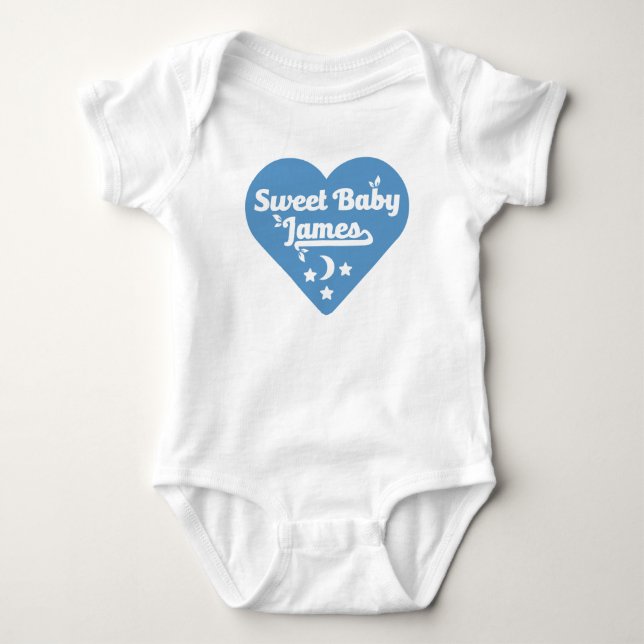 Cute Baby James Design Bodysuit (Front)