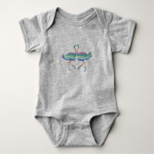 Cute  Baby Jersey Bodysuit with a picture