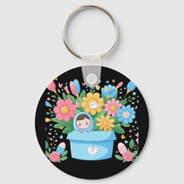 Cute baby key ring (Front)