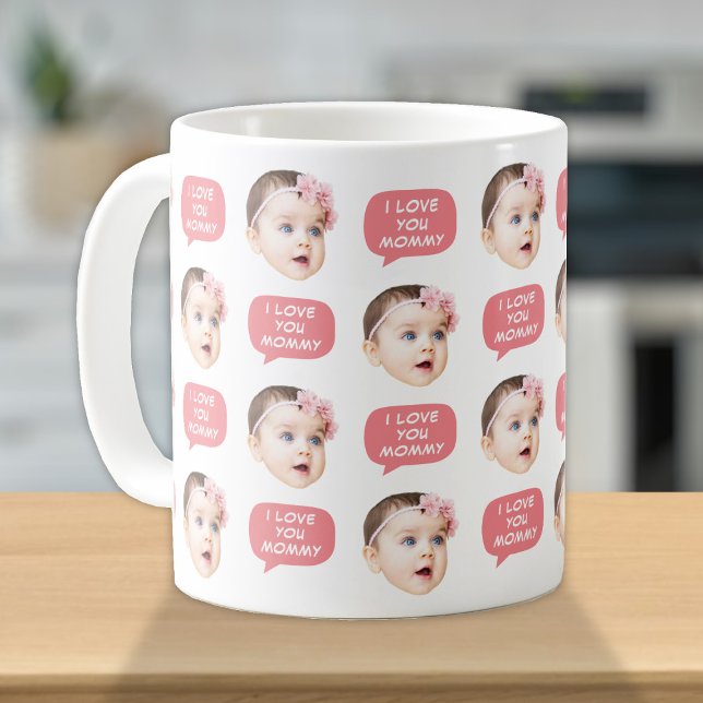 Cute Baby Kids Face Photo For Mum Coffee Mug (Creator Uploaded)