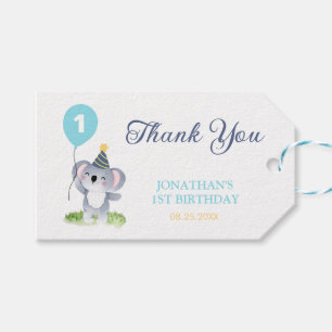Cute Baby Koala Balloon Birthday Gift Tags