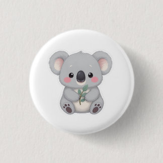 Cute Baby Koala Sticker Clipart 3 Cm Round Badge