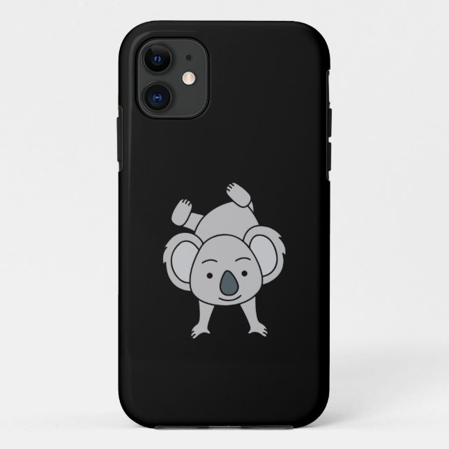 Cute Baby Koala With A Smile Doing A Handstand Case-Mate iPhone Case (Back)